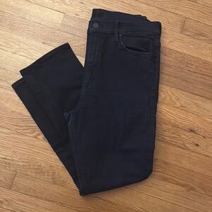 Mother Black Jeans Mid Rise Dazzler Ankle Size 32